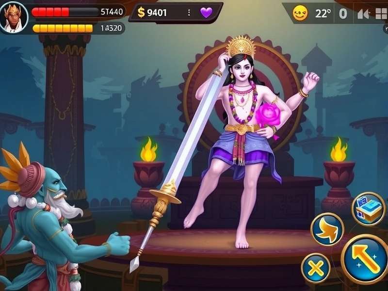 Vishnu S Sacred Mission Gameplay Screenshot